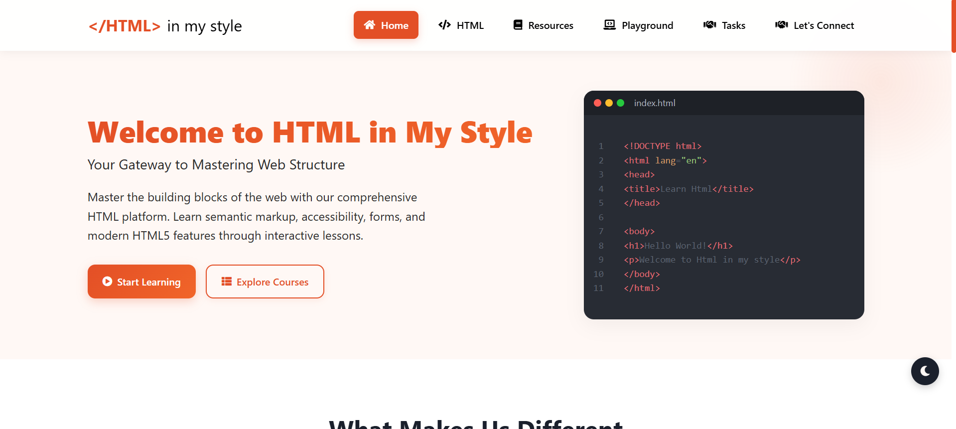 HTML IN MY STYLE